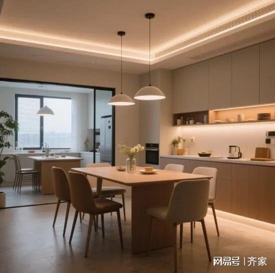 代简约餐厅温馨到犯规！开元棋牌哇塞 这家的现(图3)